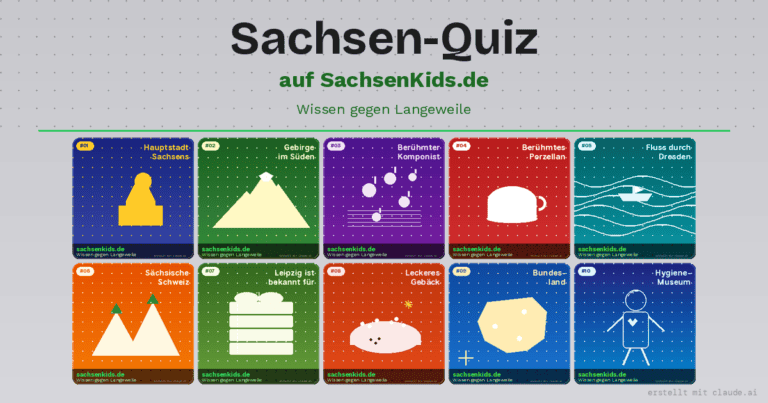 Kleines Sachsen‑Rätsel für Kinder (8–12 Jahre)