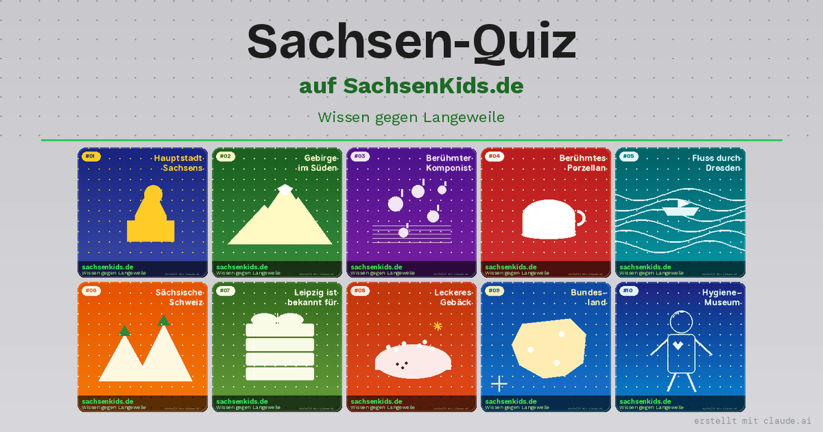 Sachsen‑Rätsel für Kinder
