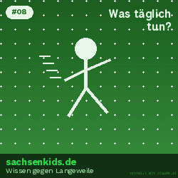 Was solltest du mindestens mal am Tag machen, um gesund zu bleiben?