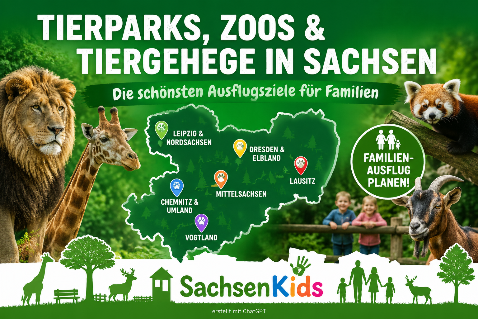 Tierparks Sachsen entdecken: Große Zoos, kleine Tiergehege, Wildparks und Geheimtipps für Familien. Jetzt die schönsten Ausflugsziele mit Kindern finden.