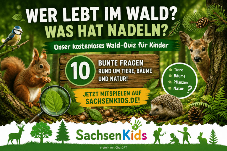 Waldquiz für Kinder (ab 5 Jahren)