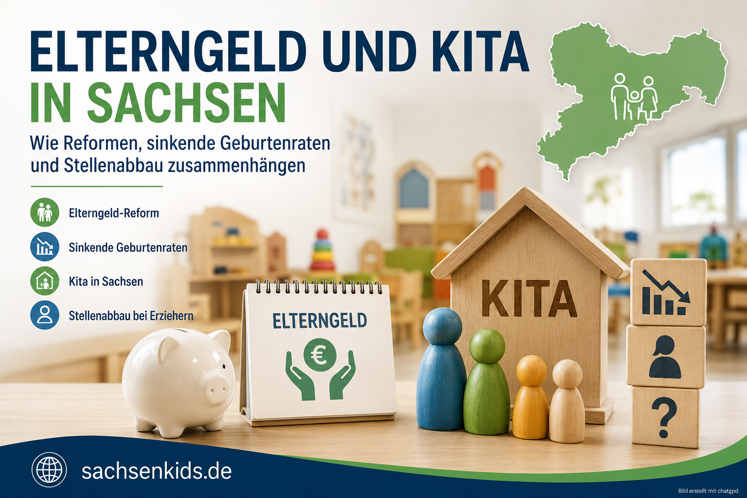 Elterngeld Geburtenrate Kita Sachsen