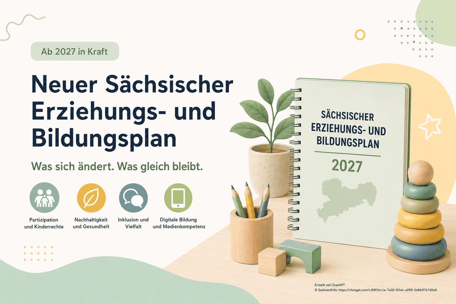 Neuer sächsischer Bildungsplan 2027 mit nachhaltigen Konzepten.