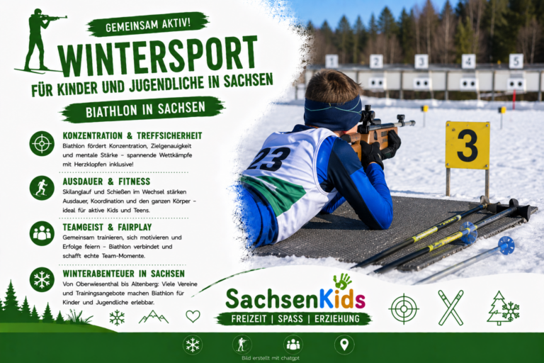 Biathlon – Laufen und Schießen: Sachsens stärkste Wintersportdisziplin für Kinder