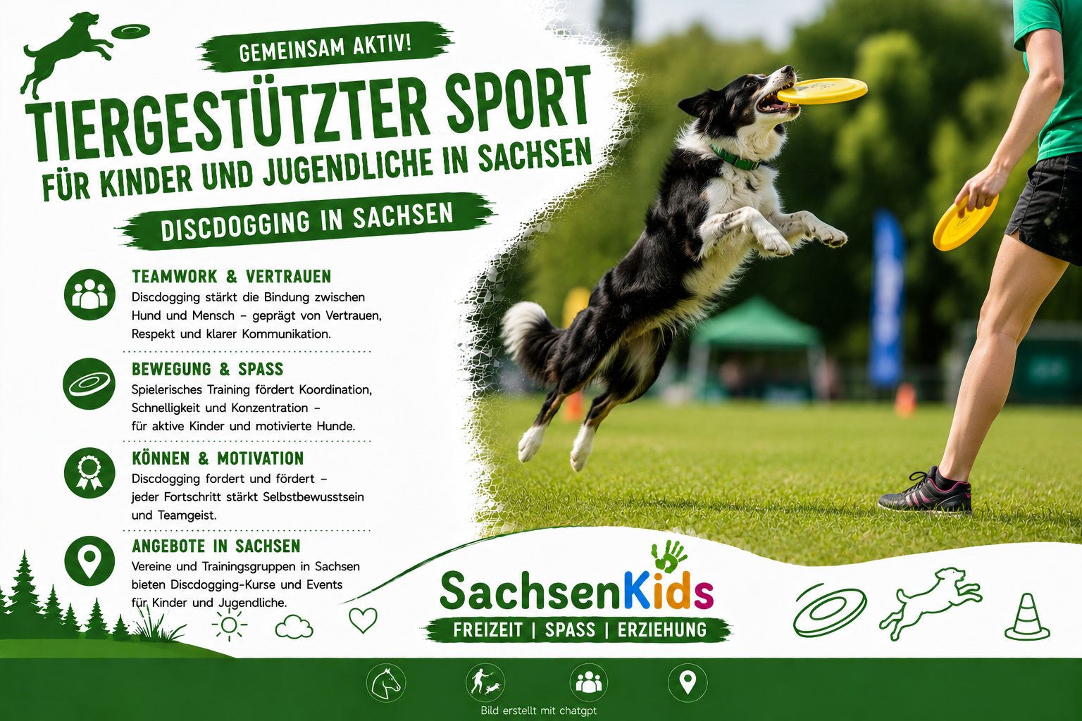 Discdogging für Kinder un d Jugendliche Sachsen