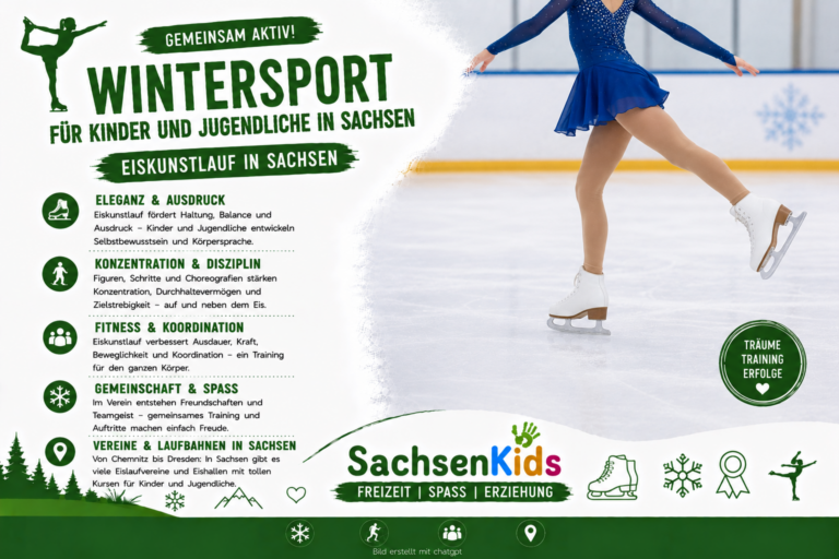 Eiskunstlauf – Eleganz auf dem Eis: Wintersport für Kinder ab 3 Jahren in Sachsen