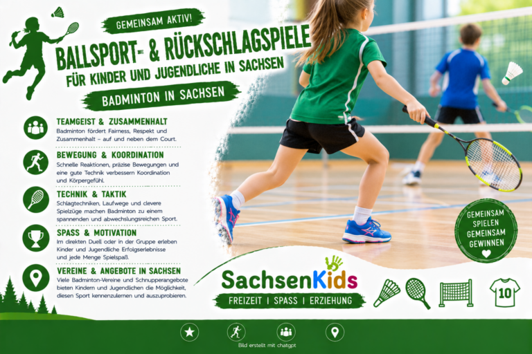 Badminton – Federball mit Stil: ein Rückschlagspiel für Kinder in Sachsen ab dem Schulalter