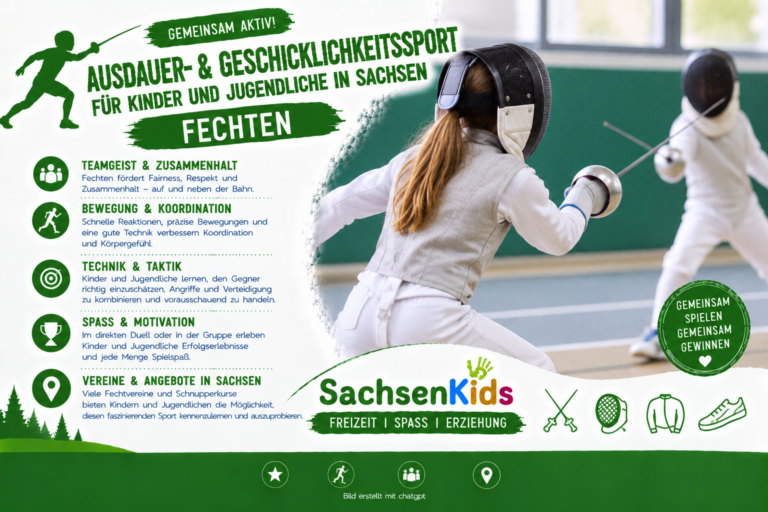 Fechten – Florett, Degen, Säbel: Ausdauer- und Geschicklichkeitssport für Kinder in Sachsen