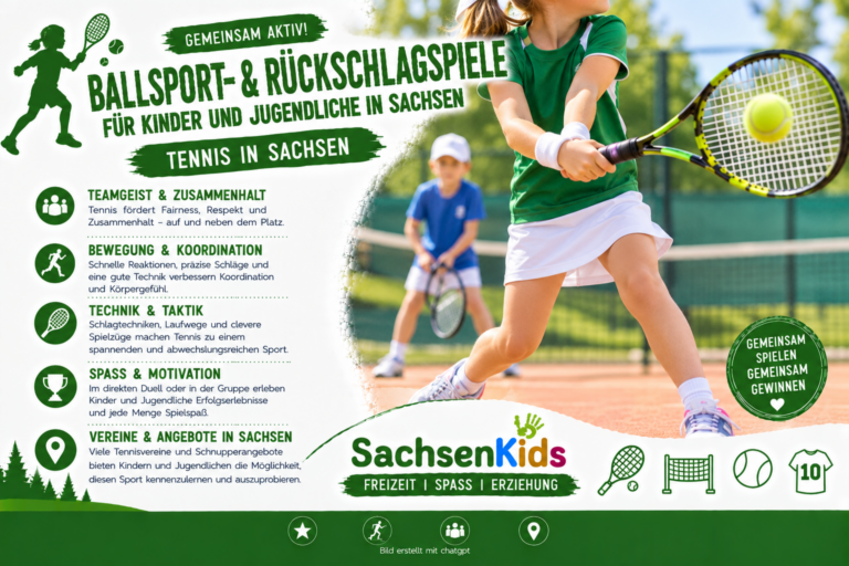 Tennis – der weiße Sport: Rückschlagspiel für Kinder ab 4 Jahren in Sachsen