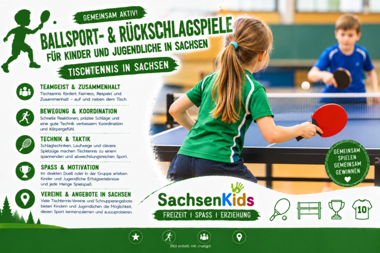 Tischtennis – kleiner Ball, große Wirkung: Rückschlagspiel für Kinder ab 5 Jahren in Sachsen