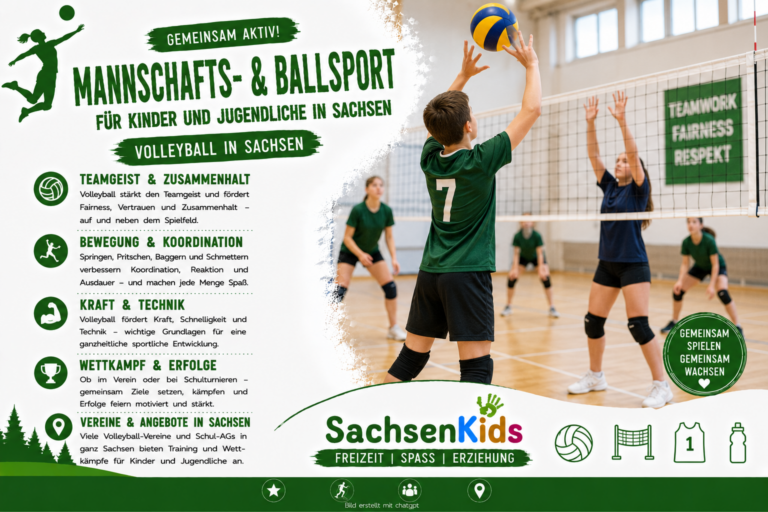 Volleyball – Aufschlag, Annahme, Angriff: Mannschaftssport für Kinder und Jugendliche in Sachsen